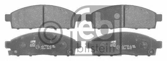 FEBI BILSTEIN 16624 Комплект гальмівних колодок, дискове гальмо