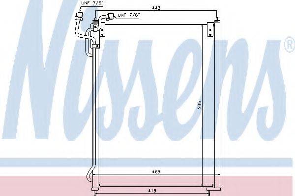 NISSENS 940180 Конденсатор, кондиціонер