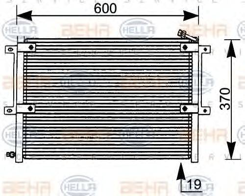 HELLA 8FC351036061 Конденсатор, кондиціонер