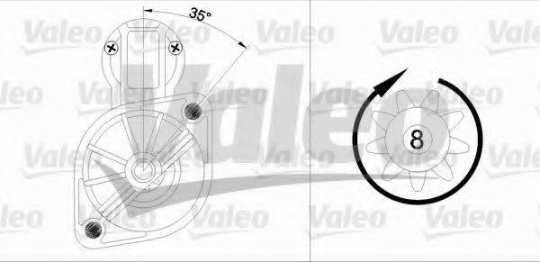 VALEO 455561 Стартер