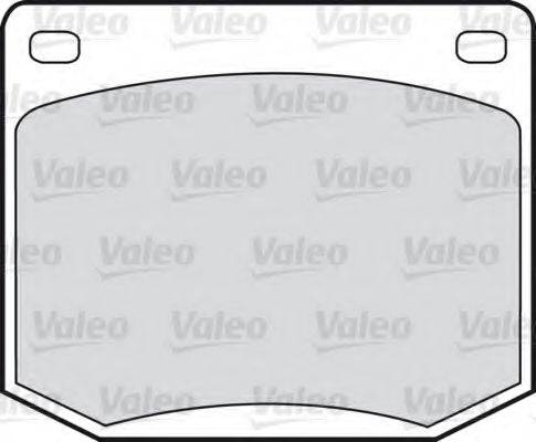 VALEO 551626 Комплект гальмівних колодок, дискове гальмо