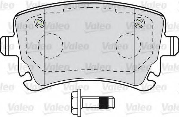 VALEO 598671 Комплект гальмівних колодок, дискове гальмо