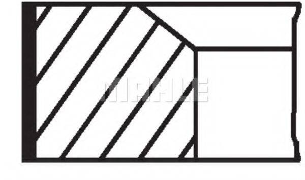 MAHLE ORIGINAL 02814N0 Комплект поршневих кілець