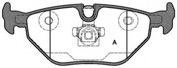 OPEN PARTS BPA026540 Комплект гальмівних колодок, дискове гальмо