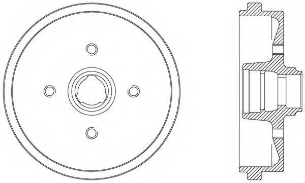 OPEN PARTS BAD901040 Гальмівний барабан