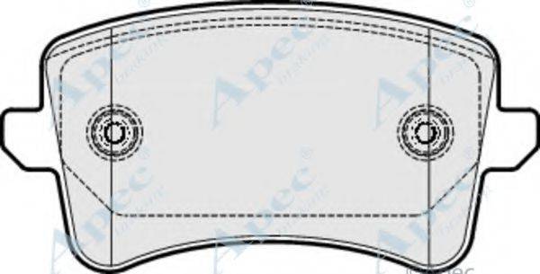 APEC BRAKING PAD1655 Комплект гальмівних колодок, дискове гальмо