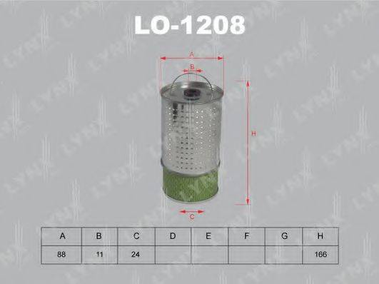 LYNXAUTO LO1208 Масляний фільтр