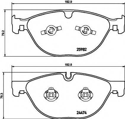 HELLA PAGID 8DB355021381 Комплект гальмівних колодок, дискове гальмо
