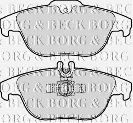 BORG & BECK BBP2062 Комплект гальмівних колодок, дискове гальмо
