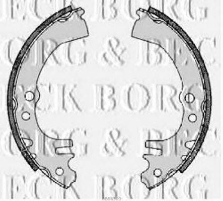 BORG & BECK BBS6300 Комплект гальмівних колодок