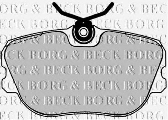 BORG & BECK BBP1238 Комплект гальмівних колодок, дискове гальмо