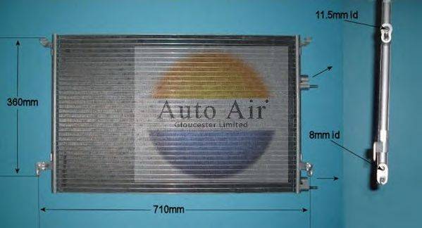 AUTO AIR GLOUCESTER 166020 Конденсатор, кондиціонер
