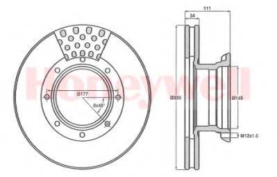 BENDIX 567768B гальмівний диск