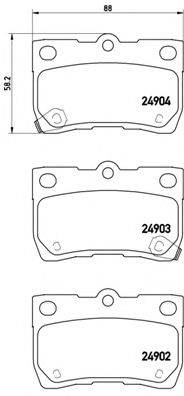 BREMBO P83113 Комплект гальмівних колодок, дискове гальмо