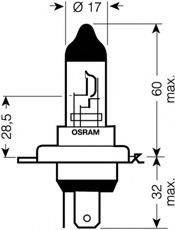 OSRAM 64193NBU Лампа розжарювання, фара далекого світла; Лампа розжарювання, основна фара; Лампа розжарювання, протитуманна фара; Лампа розжарювання, основна фара; Лампа розжарювання, фара далекого світла; Лампа розжарювання, протитуманна фара