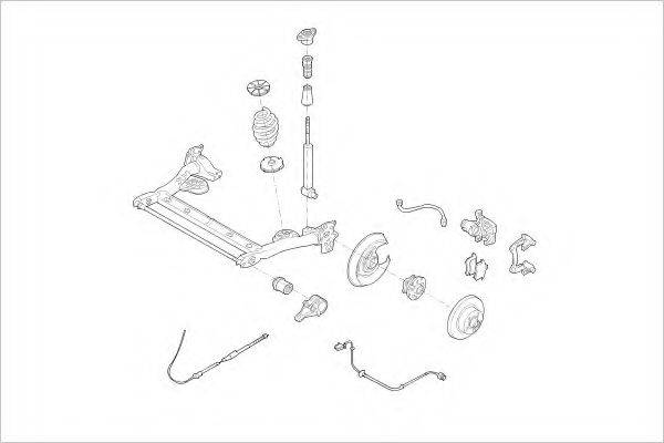 DELPHI VW15415R Підвіска колеса