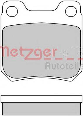 METZGER 1170034 Комплект гальмівних колодок, дискове гальмо