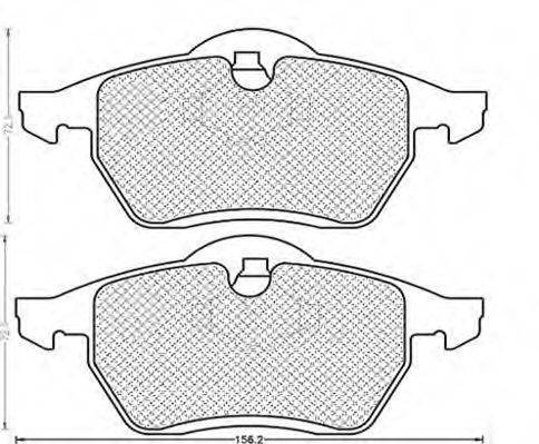 MAGNETI MARELLI 430216170312 Комплект гальмівних колодок, дискове гальмо
